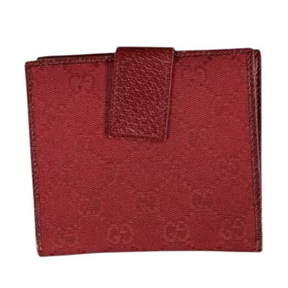Gucci bi canvas W GG fold hook wallet Black